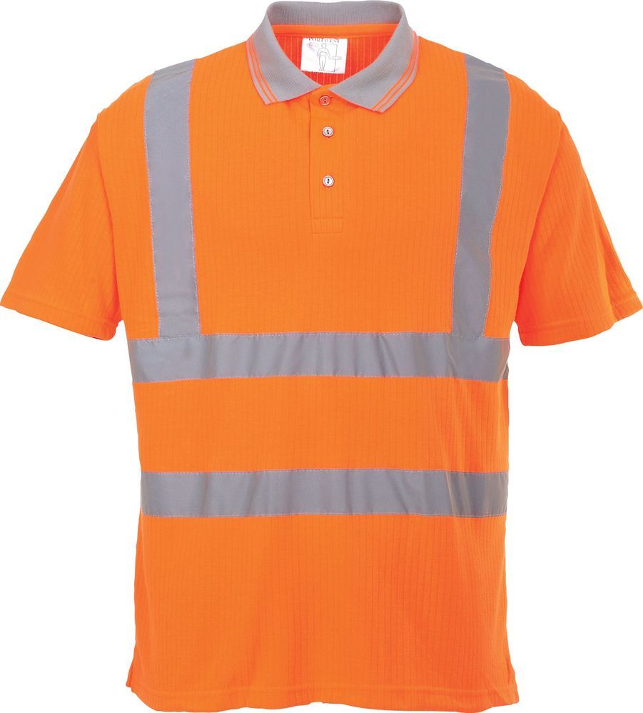 S177 Hi-Vis Ribbed Polo Shirt***