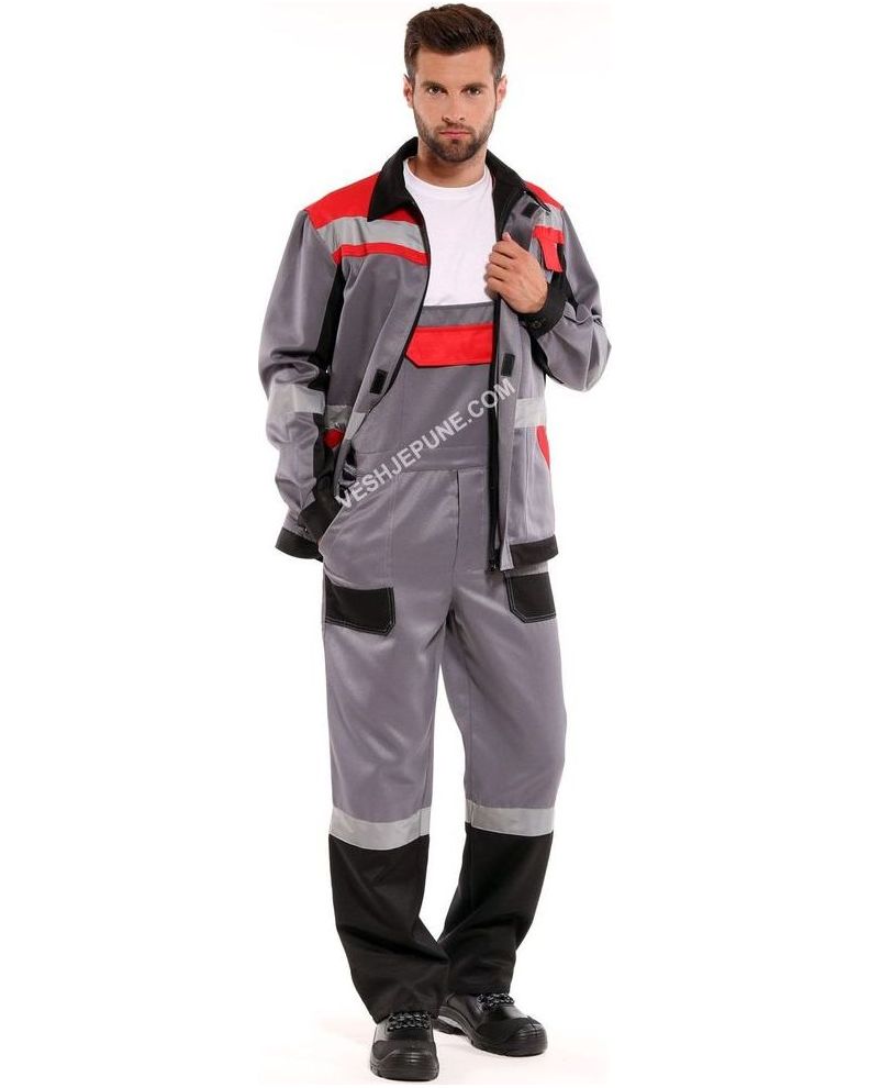 1228 Triton Workwear Set (Xhaketë+Kominoshe me Rripa)