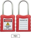701 4mm/38mm Thin Steel Shackle Safety Padlock