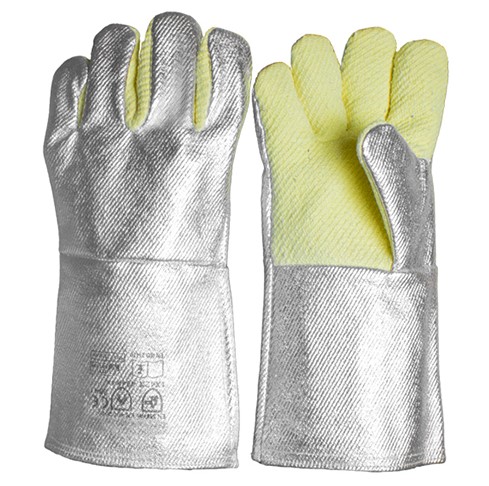 B-13 Heat Resistant Ασφάλεια Προστατευτικά γάντια εργασίας (Aluminized Over Kevlar Palm)