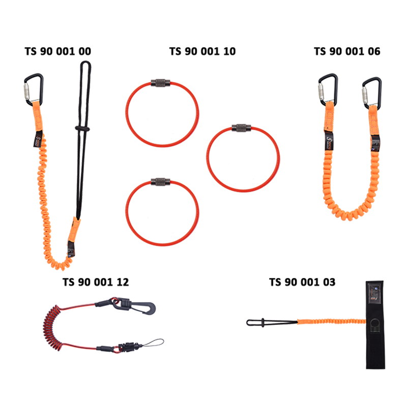 TS9010100 Tool Lanyards kit composed of 7 items