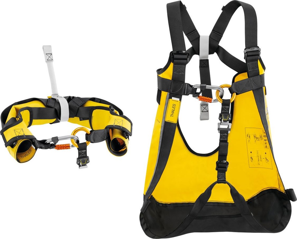 THALES Safety chest collar and comfortable evacuation triangle with shoulder straps