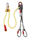 LEZARD Helivac lanyard with securing of the drop-off/recovery phases