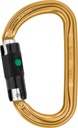 Am’D D-shaped locking carabiner for attaching devices to a harness