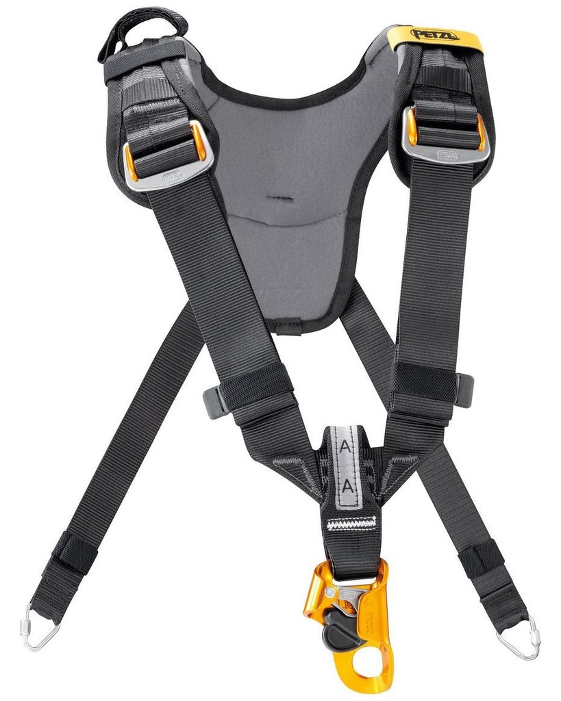 C081 TOP CROLL® Chest harness for seat harness, with integrated CROLL ventral rope clamp