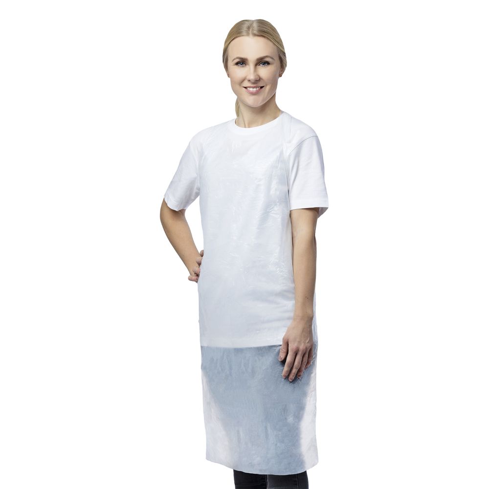 N4230 PE Aprons EN 1186, 20 μ, embossed, 80x125 cm