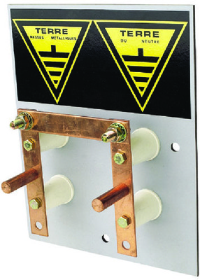TB11B Earth connection and measurement plate on support