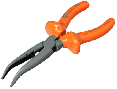 MS13 1000V Insulated half-round 45° bent nose pliers