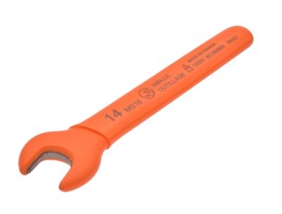 MS16 Insulated single open ended spanner