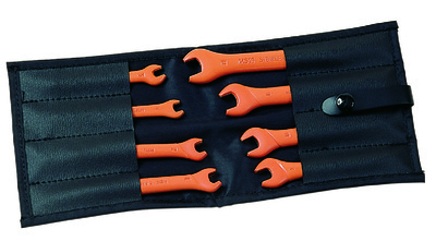 MS35 Set of 8 single open ended spanners for calibration