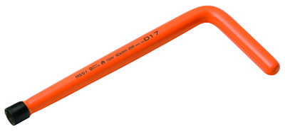MS51 1000V Insulated single head bent socket spanner 6-sided