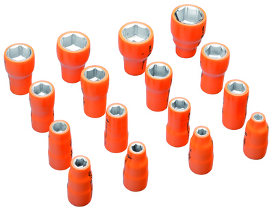 MS77 1000V Insulated female hexagonal socket - 3/8" square drive