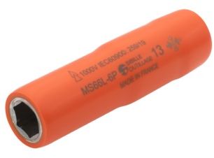 MS66 1000V Insulated female hexagonal socket - 1/2&quot; (12.7 mm) square drive