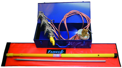 AUTOCLAM Earthing to post for Overhead Lines