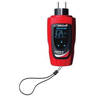 TE-FR100 Δοκιμαστής πρίζας, μετρητής σύνθετης αντίστασης σύνδεσης γείωσης