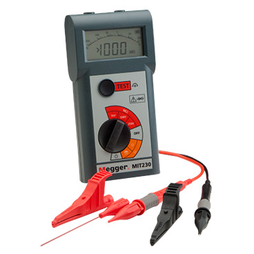 MIT200 500 V Digital/analog insulation and continuity tester