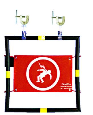 EDF M Insulated frame to delimit the working zone