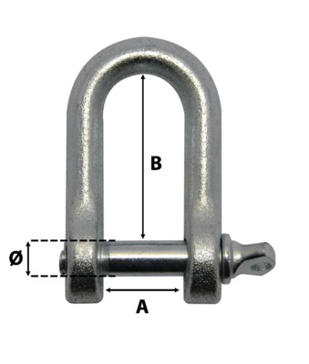 M110 Straight shackle