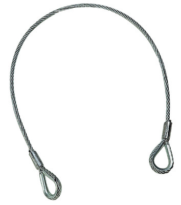 E35 Steel sling with sleeved thimbled loops