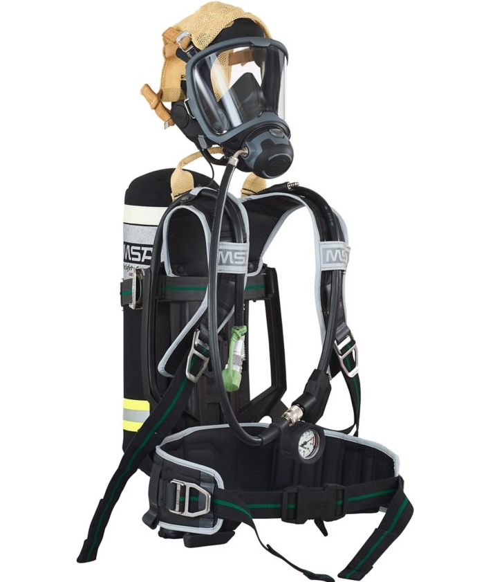 SCBA Kit - M1 (Fixed, Basic Harness, Bumper, Haltefix) + Mask and Cylinder
