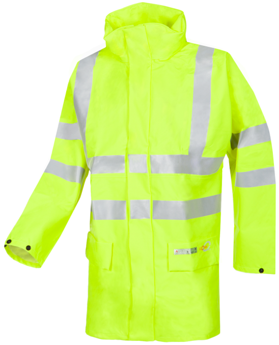 Andilly Flame retardant, anti-static hi-vis rain jacket