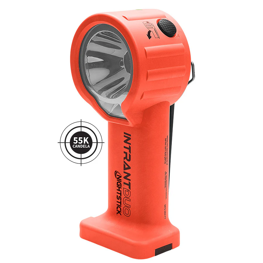 XPP-5564RX Nightstick [Zone 0/20] INTRANT DUO® TURBO IS Dual-Light Angle Light for Firefighters, 250 Lumens, 55K Candela