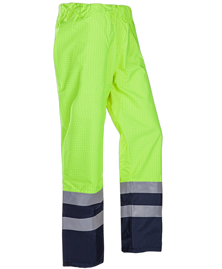 Tielson Flame retardant, anti-static hi-vis rain trousers