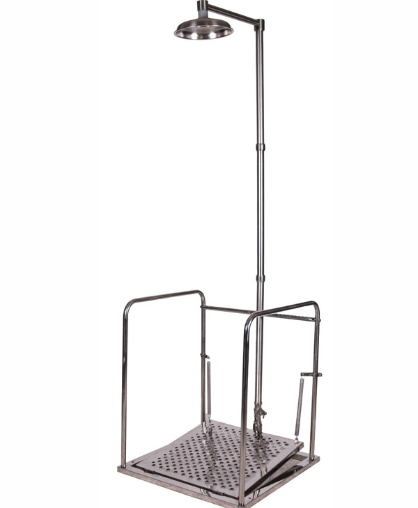 Emergency Shower, ISTEC Type ES, with Railing, Platform operated