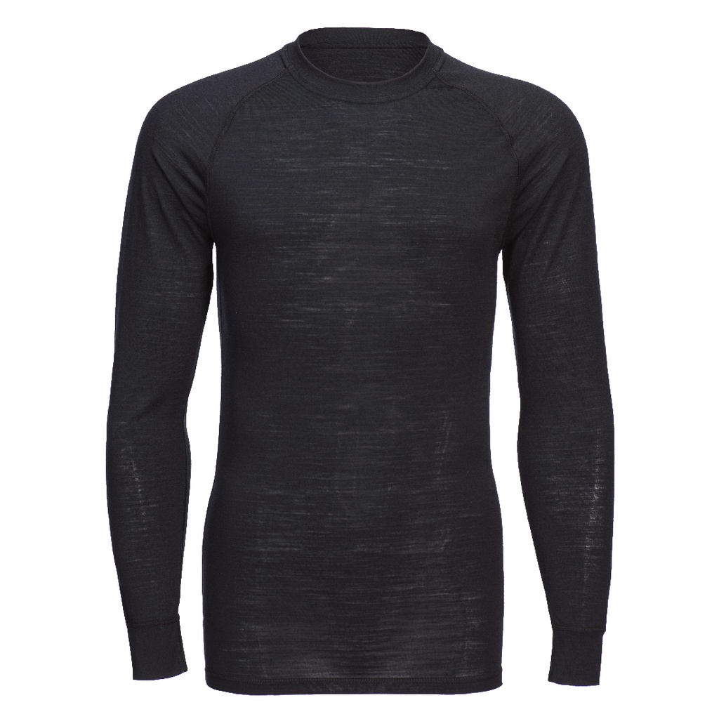 B183 Merino Wool Crewneck маица со долги ракави