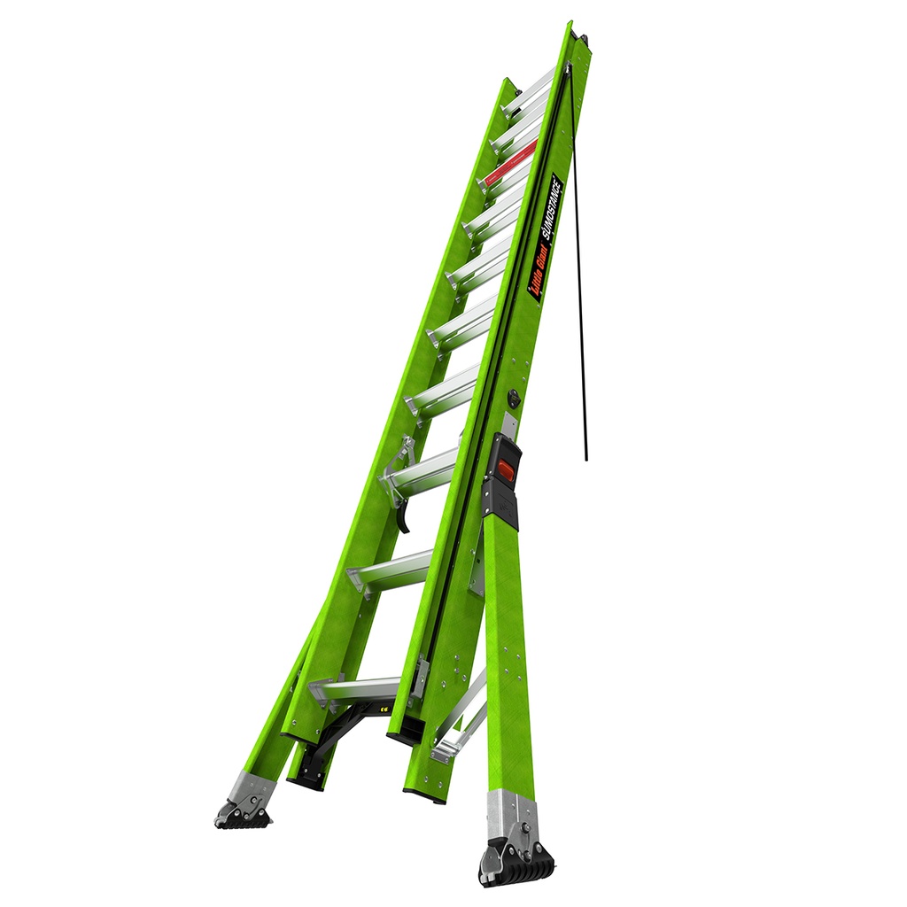 17220EN SUMOSTANCE with HYPERLITE Technology, 2 x 10 rungs - EN 131 - 150 kg Rated, Fiberglass Extension Σκάλα with GROUND CUE and Pole Strap