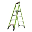 15366EN MIGHTYLITE, 1 x 6 Model - EN 131 - 150 kg Rated, Fiberglass Ηλεκτρομονωμένη σκάλα with GROUND CUE