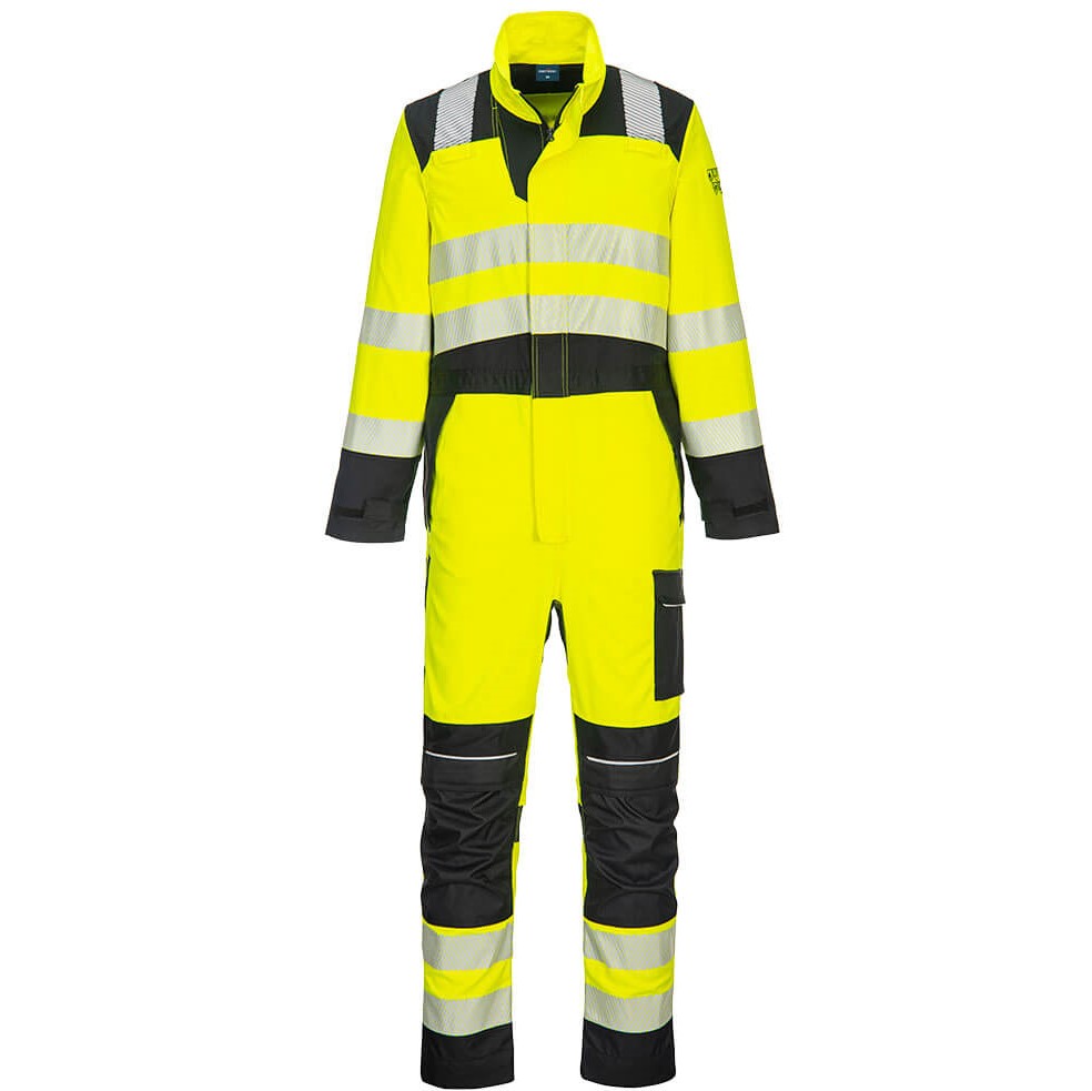 FR507 PW3 FR Hi-Vis Αντιστατική Πυρίμαχη Ανακλαστική Ολόσωμη Φόρμα, Εγγενές ύφασμα FR