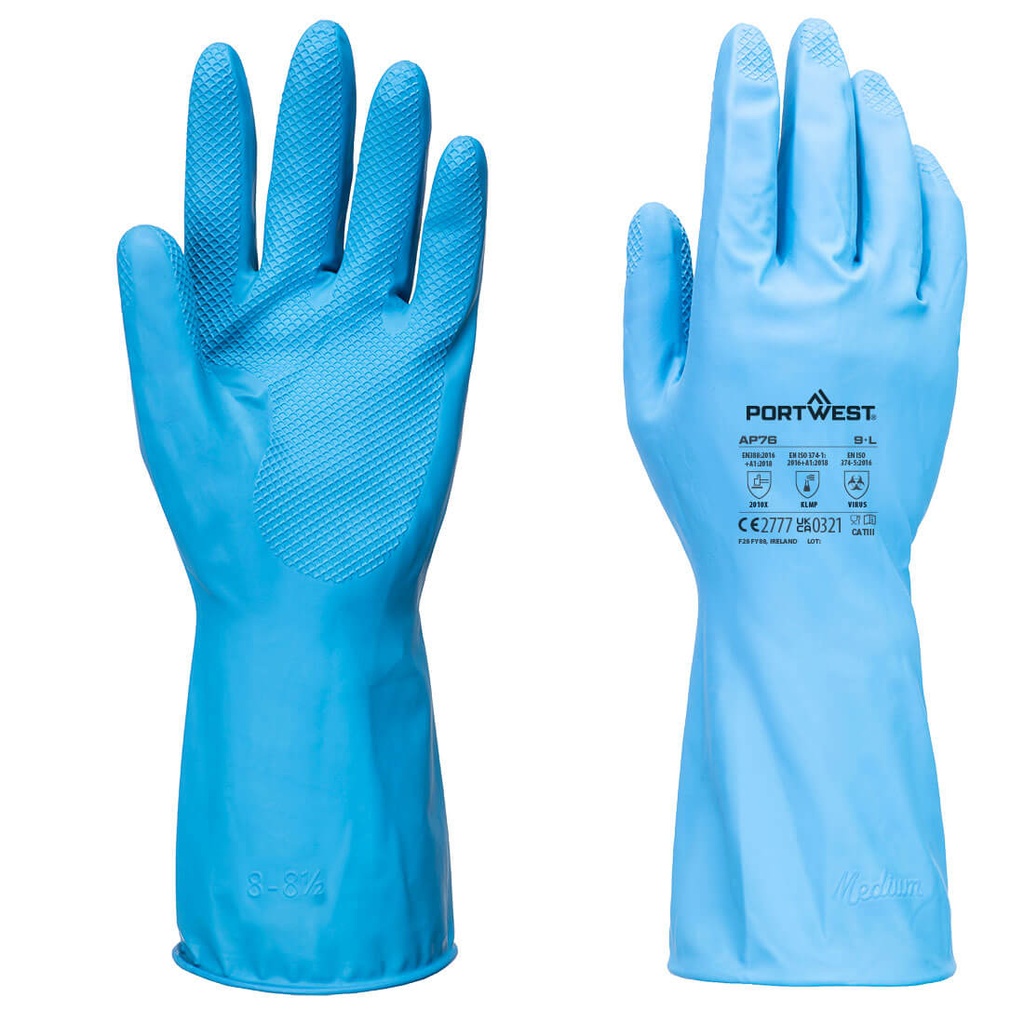 AP76 Food Safe Chemical Latex Light Gauntlet, Type B KLMP