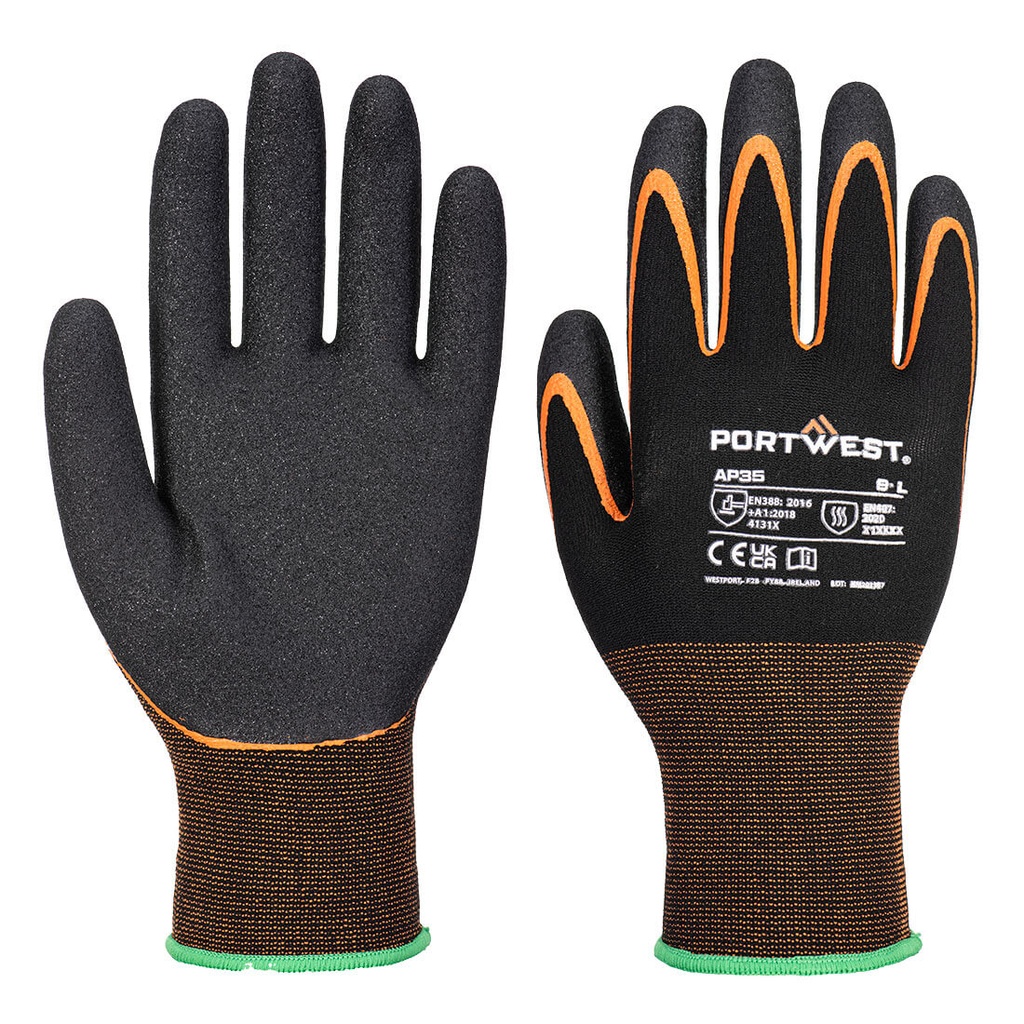 AP35 Grip 15 Nitrile Double Palm Ασφάλεια Προστατευτικά γάντια εργασίας