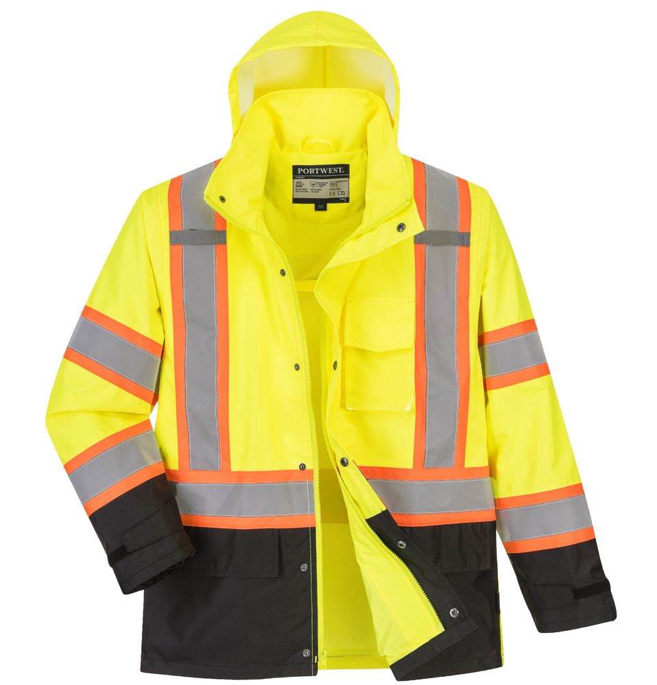 US361 Xhaketë Shiu Hi-Vis, Dy Ngjyrshe
