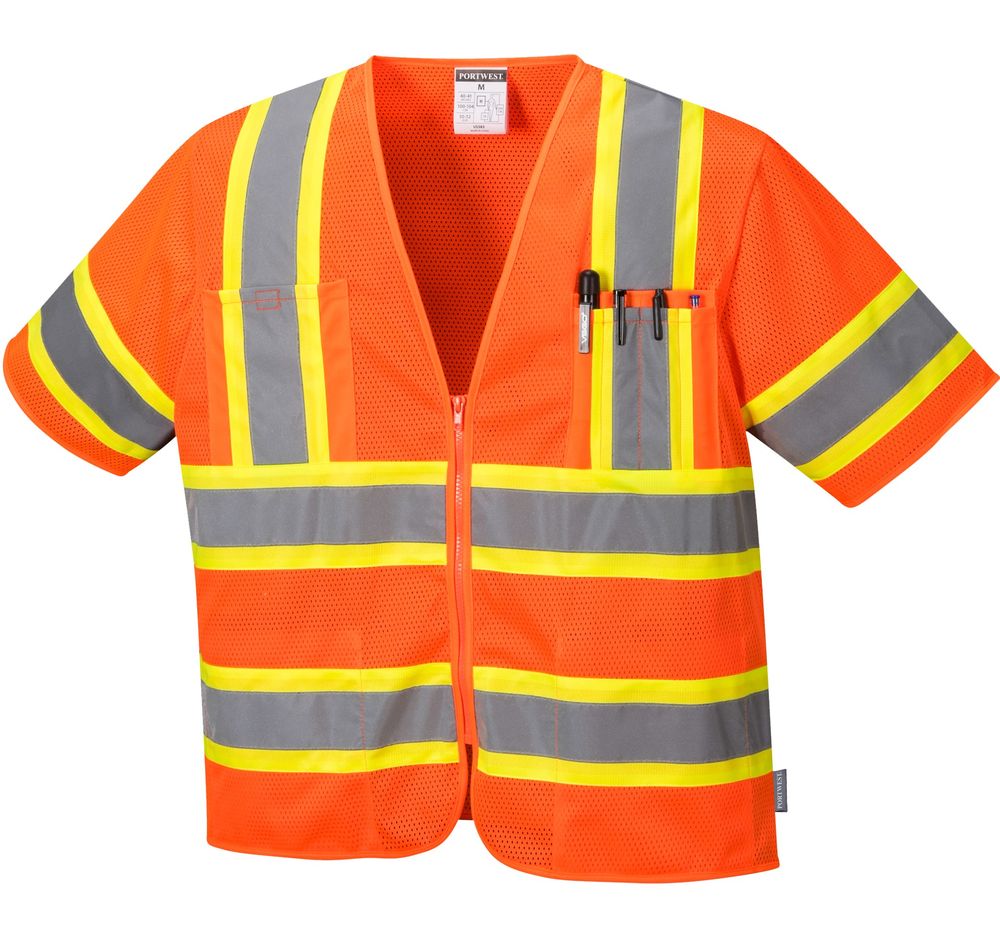 US383 Augusta Sleeved Hi-Vis Vest