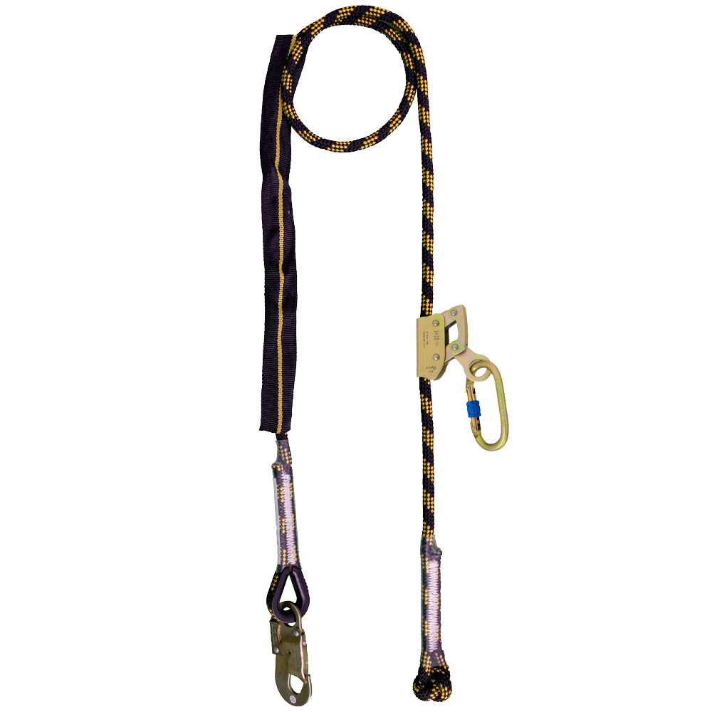 238 Kernmantle work positioning lanyard with a grip adjuster