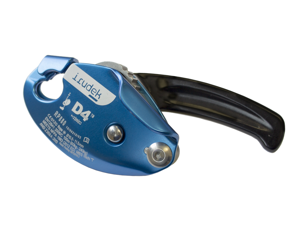 D4 Descender with Double-lock Anti-panic safety system