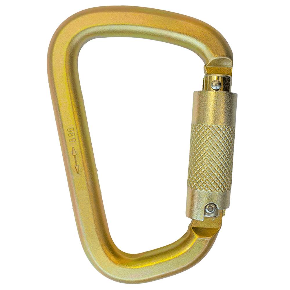 STEELSAFE 989 Triple lock Steel Karabiner