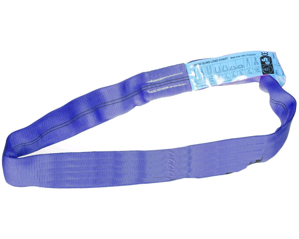 8 Tone Ανυψωτική σφεντόνα με ιμάντες Endless Round Sling