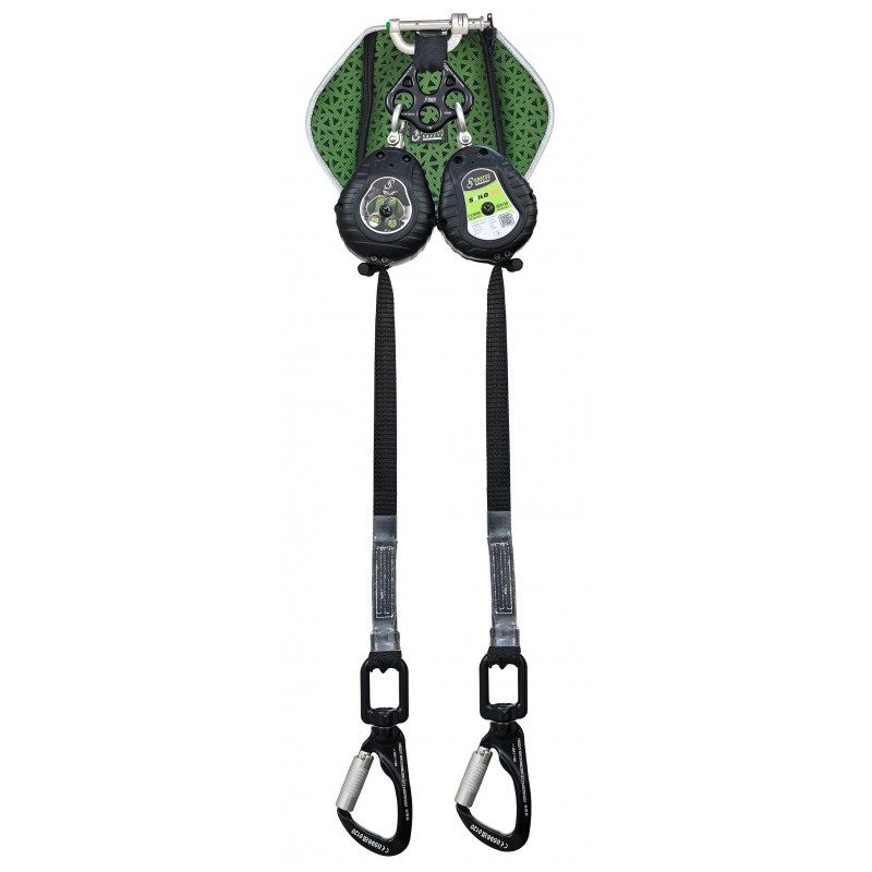 FA2050502 SPILO-S, Twin legged retractable fall arrester and energy absorber in back pocket, lg 2.4 m