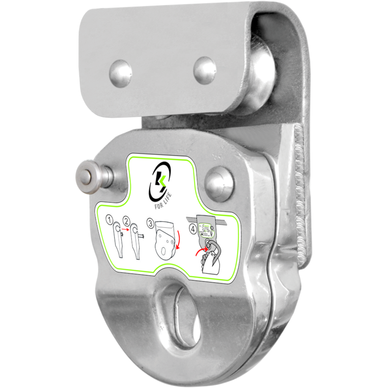FA6020601 Openable wheeled shuttle for horizontal wire rope lifeline KS-Line (KS 4000)