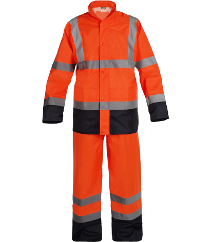 ROHV High visibility Oxford nylon/PU rainsuit