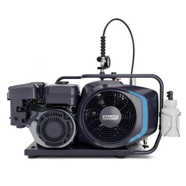 JUNIOR II-B Petrol engine Bauer High-pressure compressor, 90 – 330 bar, 100 l/min