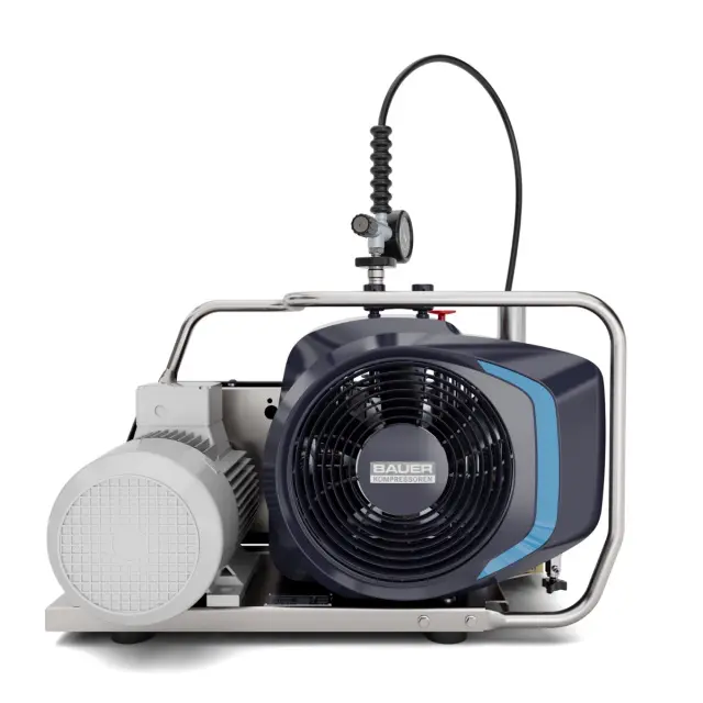 OCEANUS-E Three-phase Bauer High-pressure compressor, 90 - 330 bar, 140 l/min.