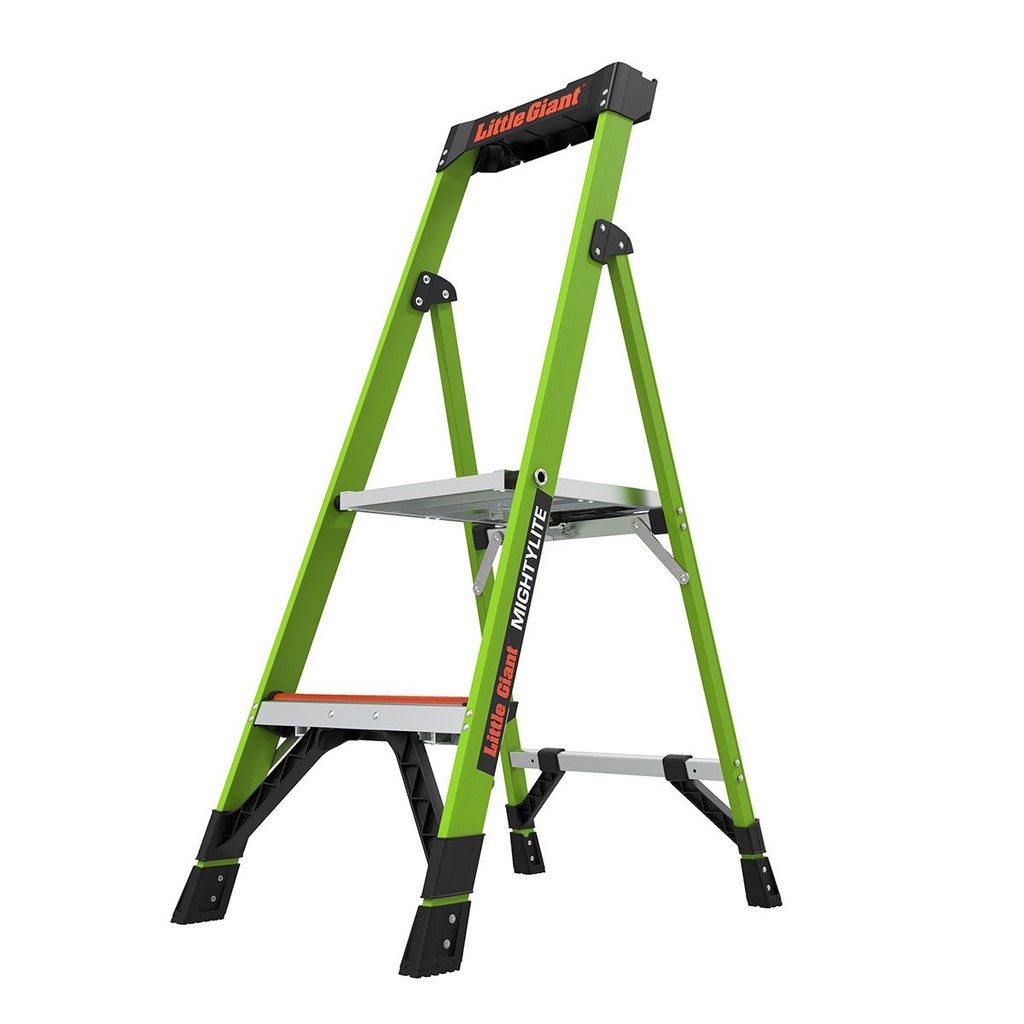 MIGHTYLITE  EN 131 - 150 kg Rated, Fiberglass Electrical Insulated Stepladder with GROUND CUE