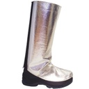 HR4 BARA Aluminized Viscose Gaiter for protection against radiant heat and molten metal splash, vertical Velcro