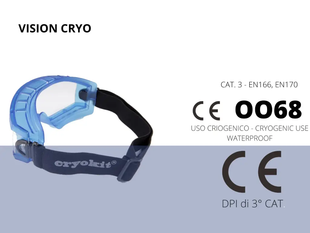 Cryogenic Goggle VISION CRYO (Liquid Nitrogen Tested)