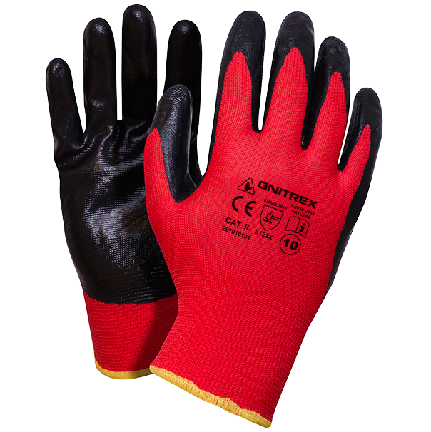 GNITREX SET B Nitrile Coated Gloves