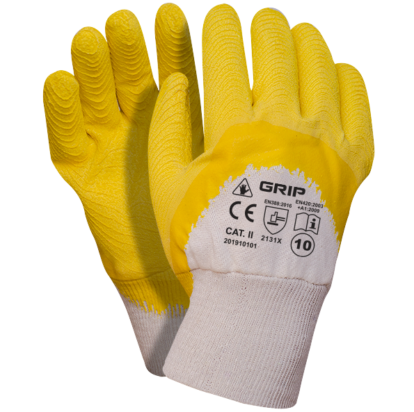 GRIP Latex Coated Safety work gloves